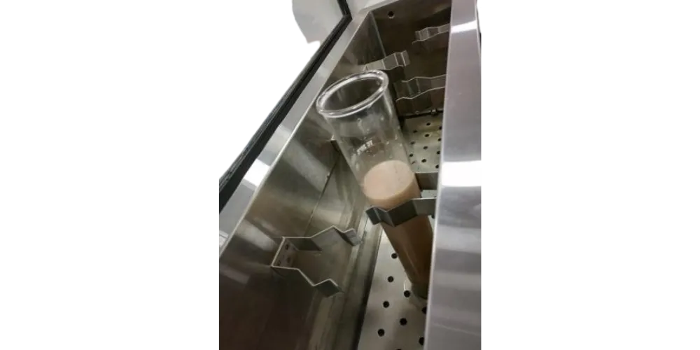 Mezcla en baño de temperatura controlada